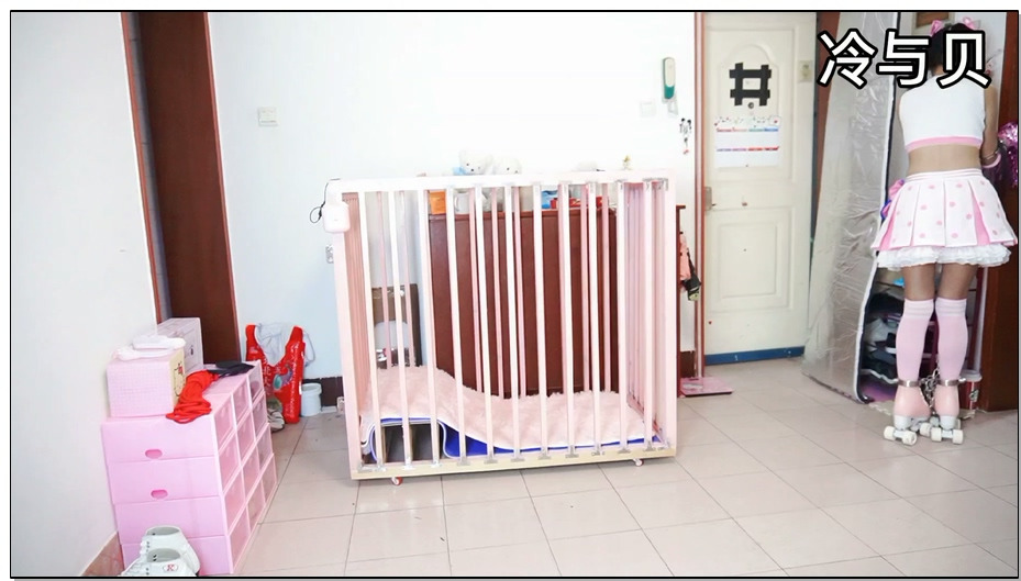 【冷少与贝娘】轮滑美少女的日常，镣铐禁锢调教 