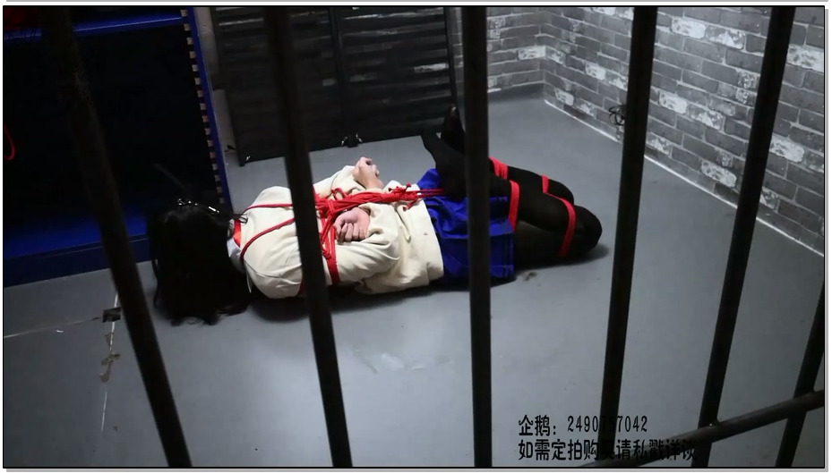 【莉雅】地牢紧缚挣扎 极限驷马，马具口球，紧缚挣扎