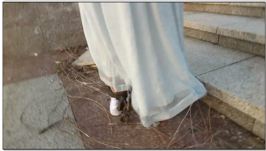 【魔法摄影】新模小翼 夕阳古装户外肉丝古镣