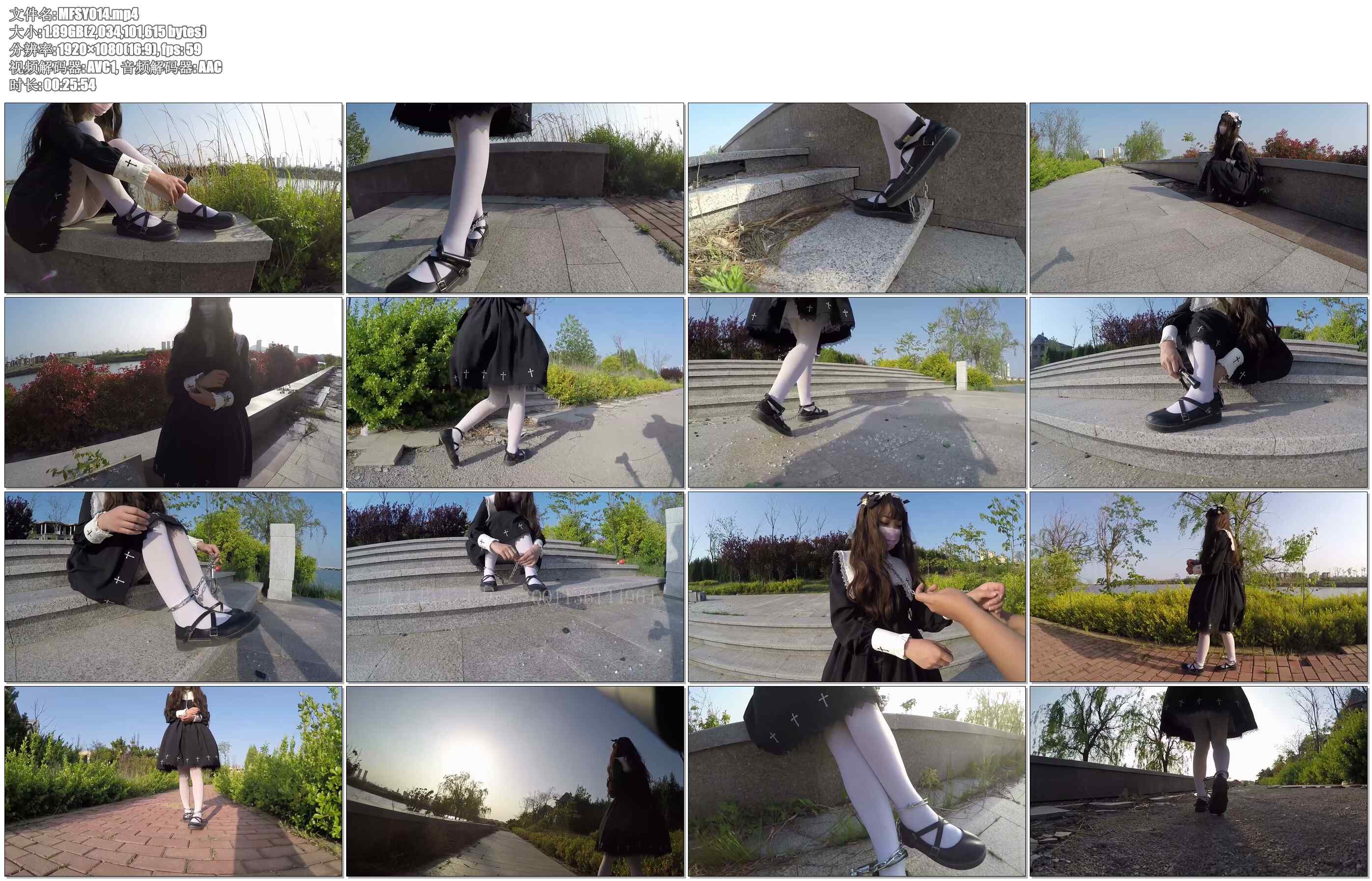 【魔法摄影】新模小翼 LOLITA装初次户外 路人经过还好没被看到 60FPS丝滑般顺畅