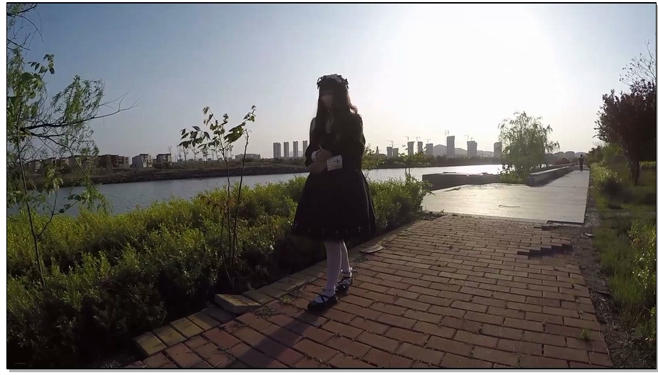 【魔法摄影】新模小翼 LOLITA装初次户外 路人经过还好没被看到 60FPS丝滑般顺畅