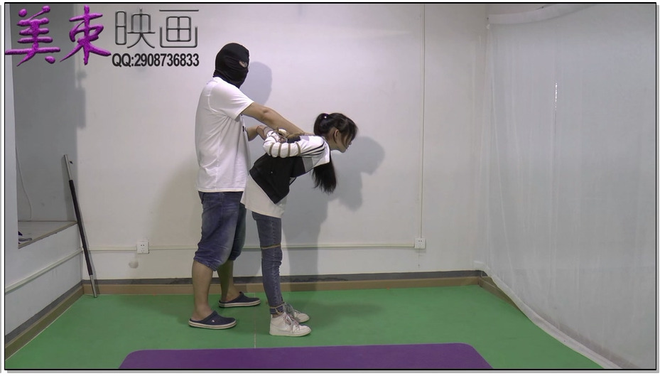 【美束映画】果果反扭，反铐，押解，五花大绑