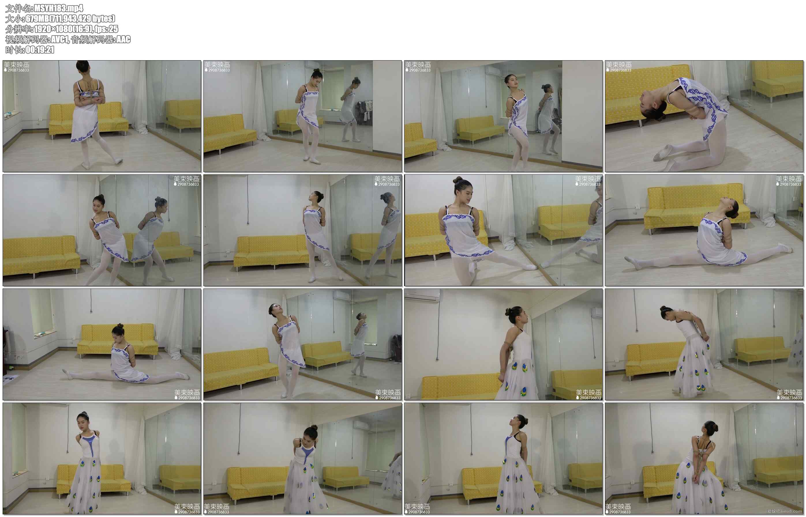 【美束映画】民族舞学生小姜。身材挺拔却又舞姿优美