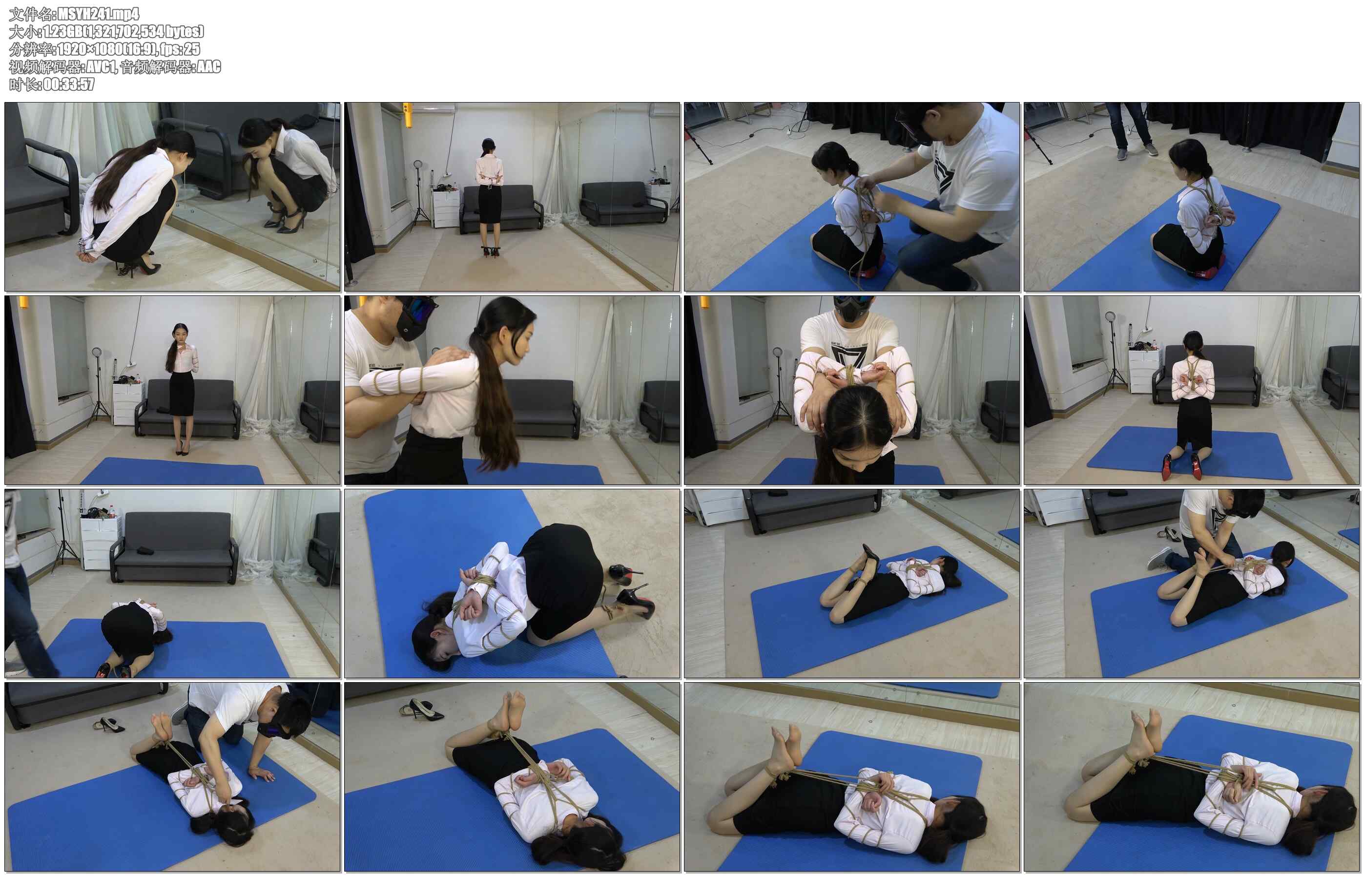 【美束映画】果果，身材颜值还是那么棒。手铐脚镣加身的她，走起路来透漏一种凄美。