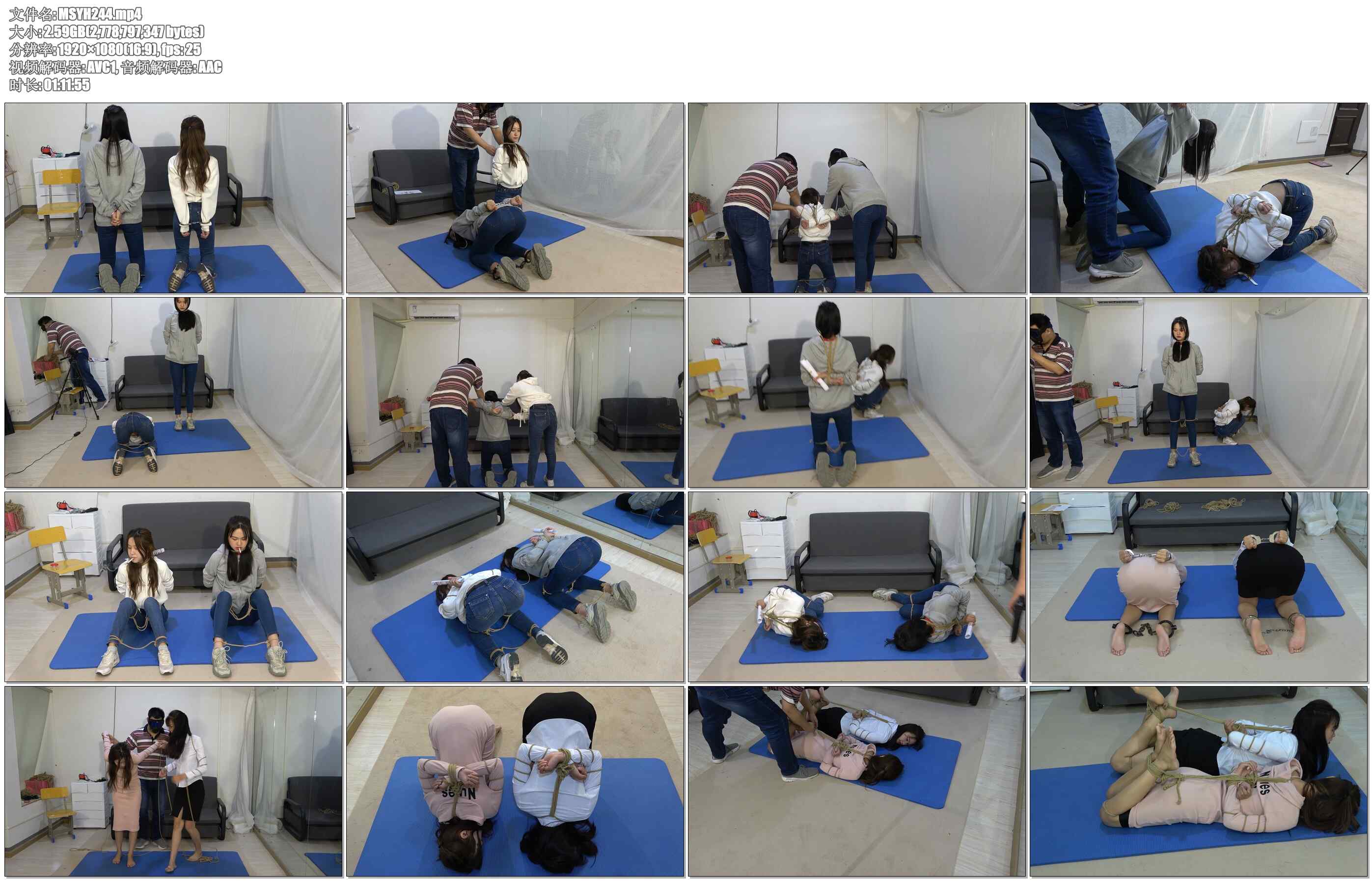 【美束映画】定拍两个大美女，甘然和阿荣。身材与颜值都很棒。反扭，抓捕，反铐，画押..