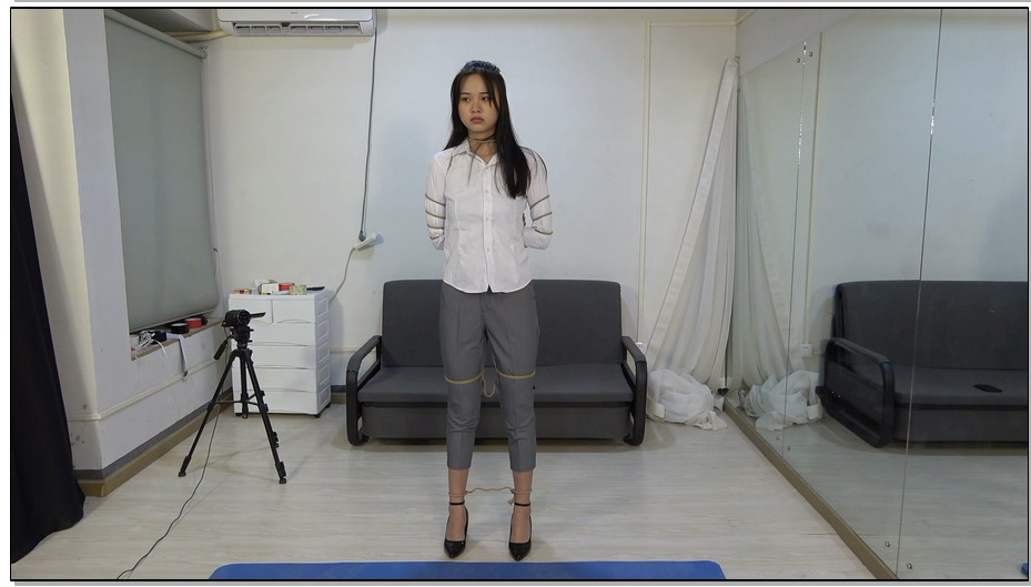 【美束映画】大美女阿荣 职场丽人作为犯人，被抓捕，审判，捆绑上刑场的全过程