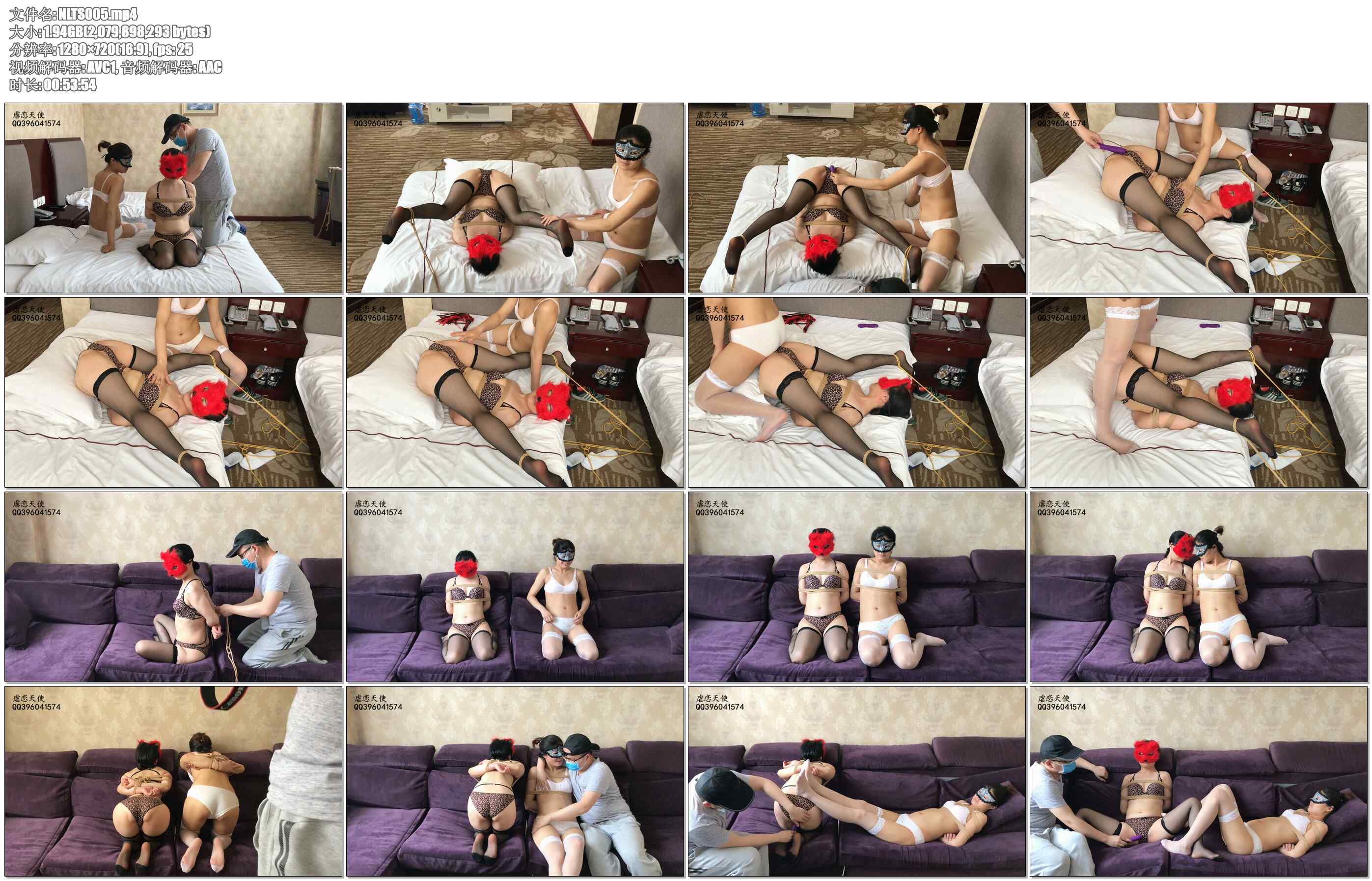 【虐恋天使】白丝老婆＋黑丝瑜伽老师黑白姐妹花共同出镜 瑜伽老师超强柔韧展示高难度..