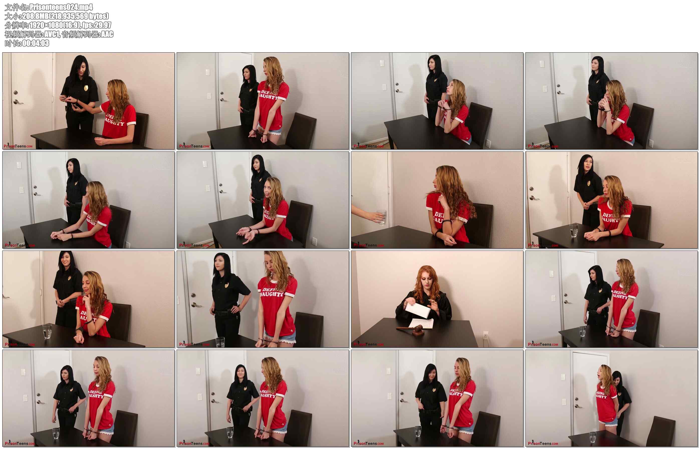 【年轻女犯】运动少女Summer被逮捕判刑入狱 2