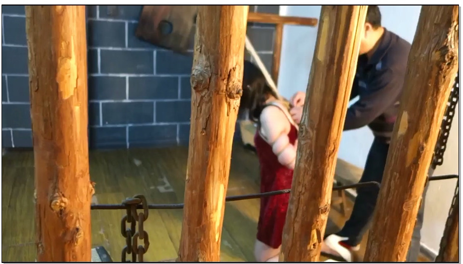 【锐度主张】定拍的勒颈五花绳子入肉，堵嘴，插牌 痛苦忍耐