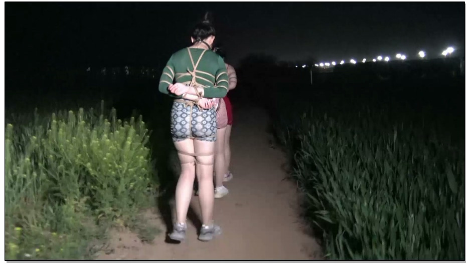 【胜景影视】三女M夜外捆绑游玩 一下采到3个大美女直接捆绑堵嘴牵着走