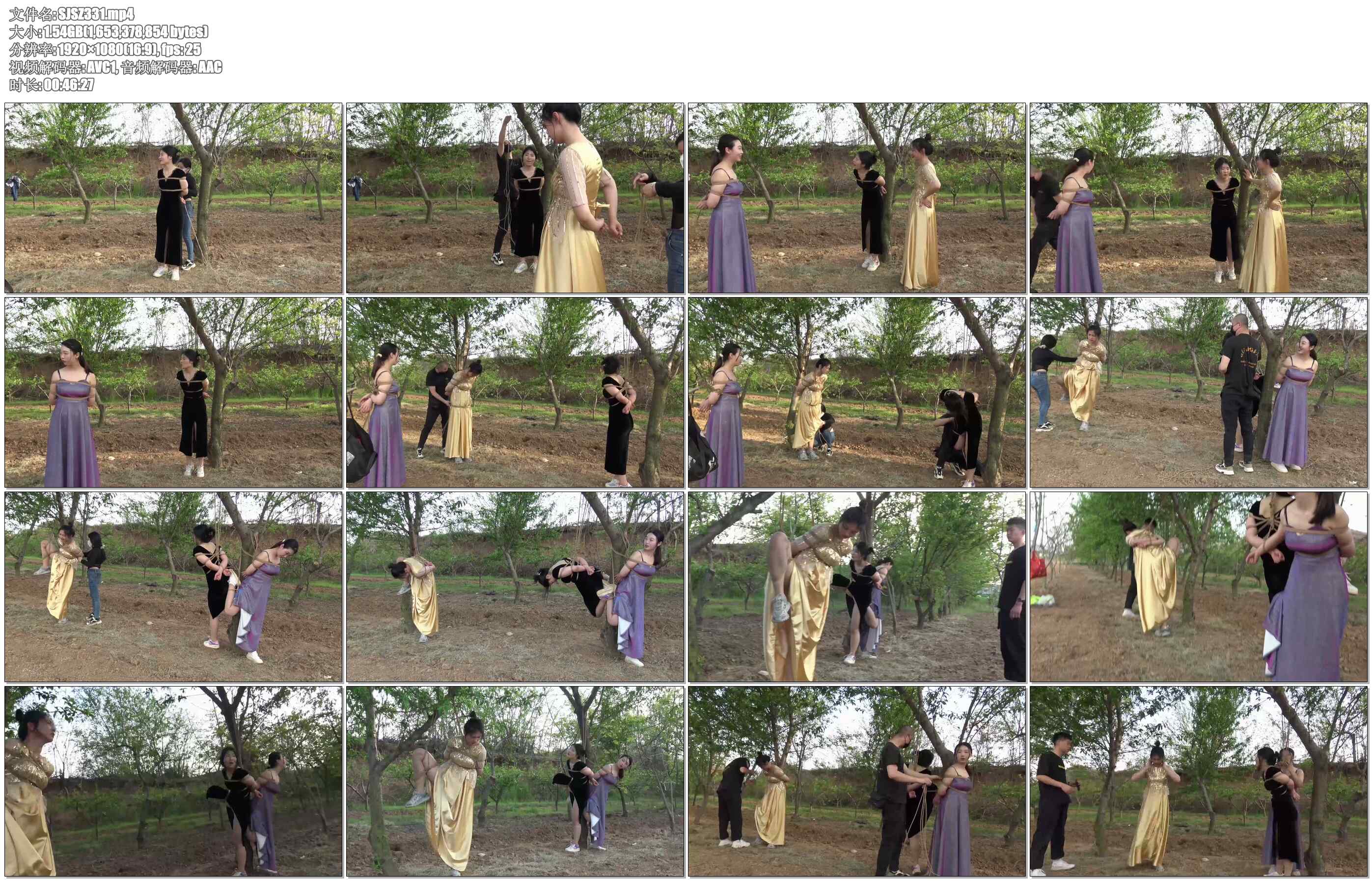 【胜景影视】捆绑带着三女M野游