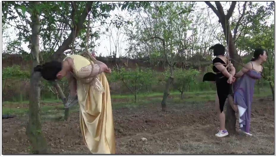 【胜景影视】捆绑带着三女M野游