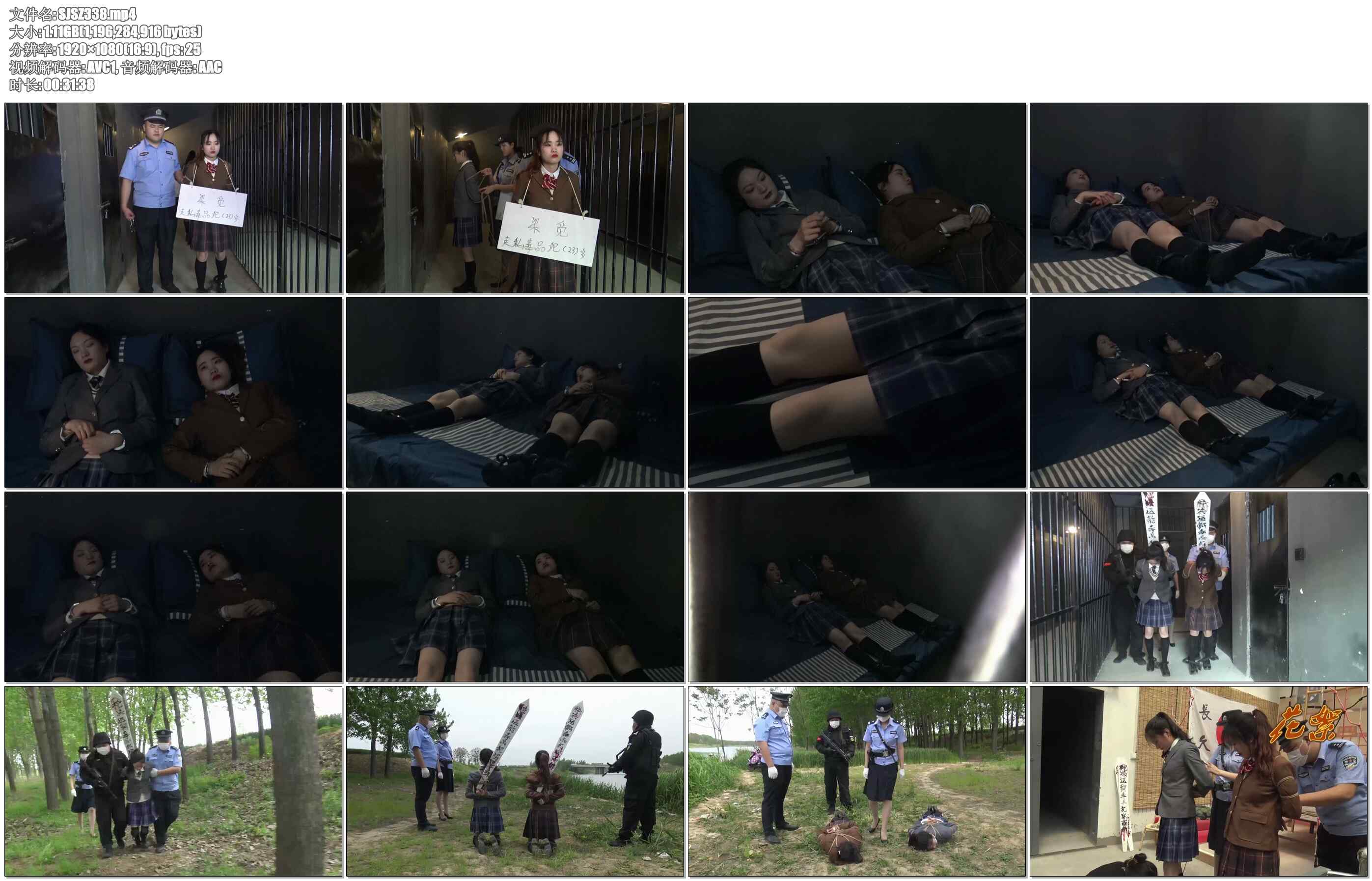 【胜景山庄】陷落双女犯 几名年纪轻轻的美女，为了生活的逼迫，最后走上犯罪的不归路