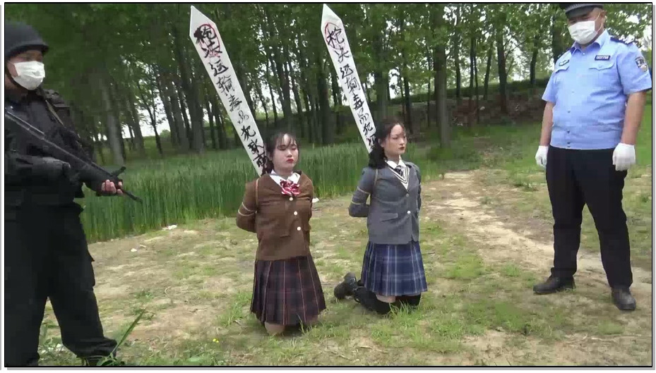 【胜景山庄】陷落双女犯 几名年纪轻轻的美女，为了生活的逼迫，最后走上犯罪的不归路