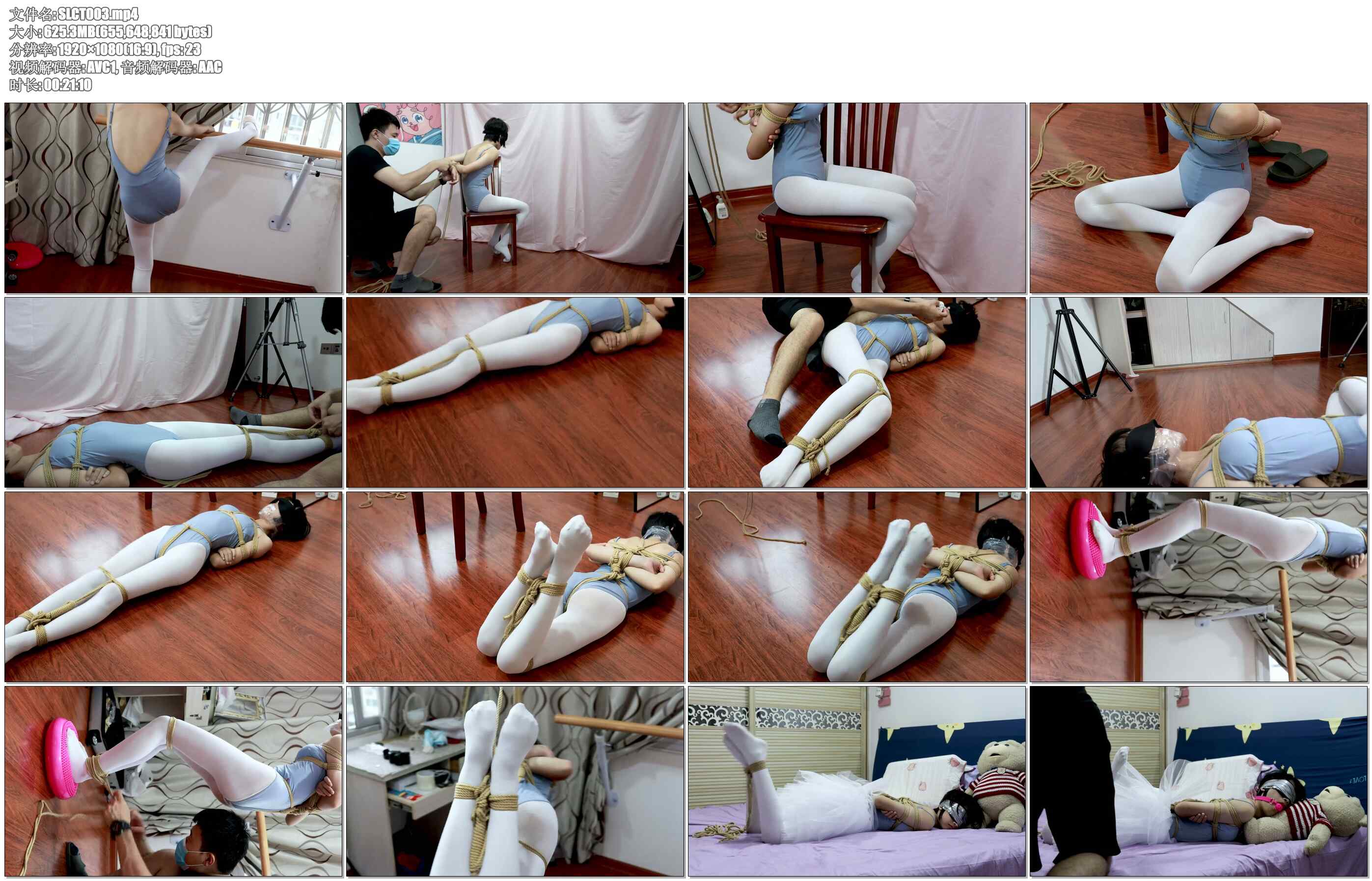 【森萝财团】萌新安妮吊缚初体验口球棉袜堵嘴