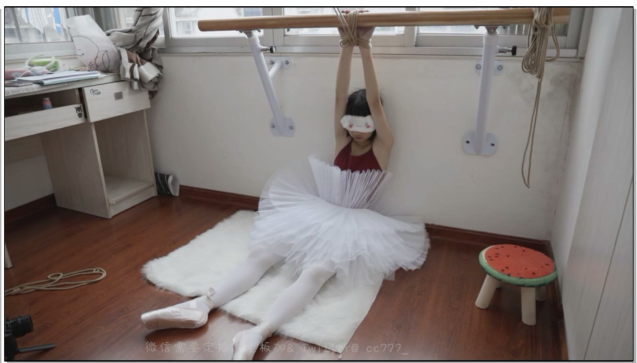 【森萝财团】安妮的芭蕾梦 白丝舞蹈袜足尖鞋进阶基本功口活训练强制开腿吊缚立足尖后…