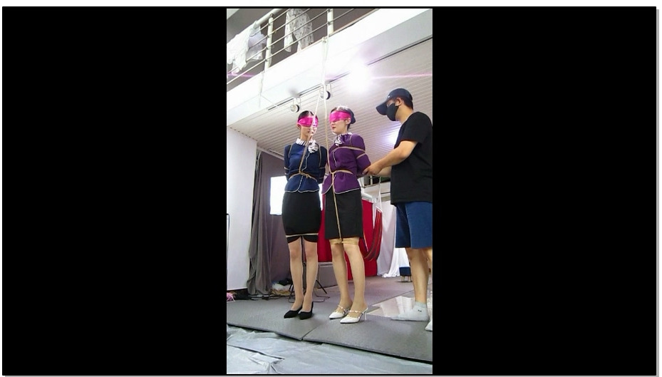 【绳舞飞扬】白冰与瑞雪双女KB拔河