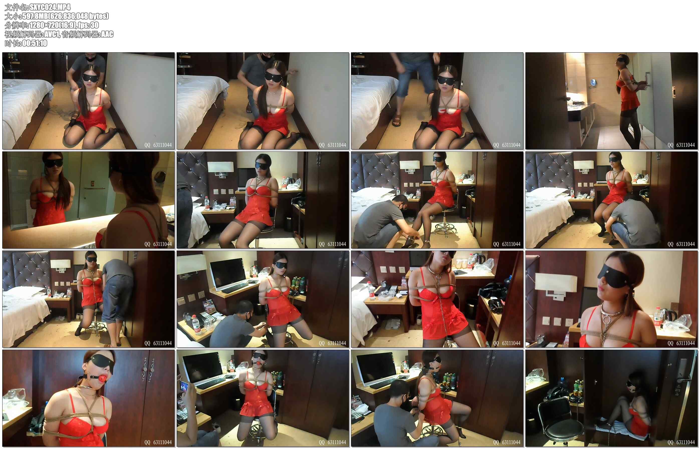 【随心原创】丰满大胸性感尤物 爆乳捆绑项圈铐脚口球绑柜子里,口水止不住流下来打湿美腿