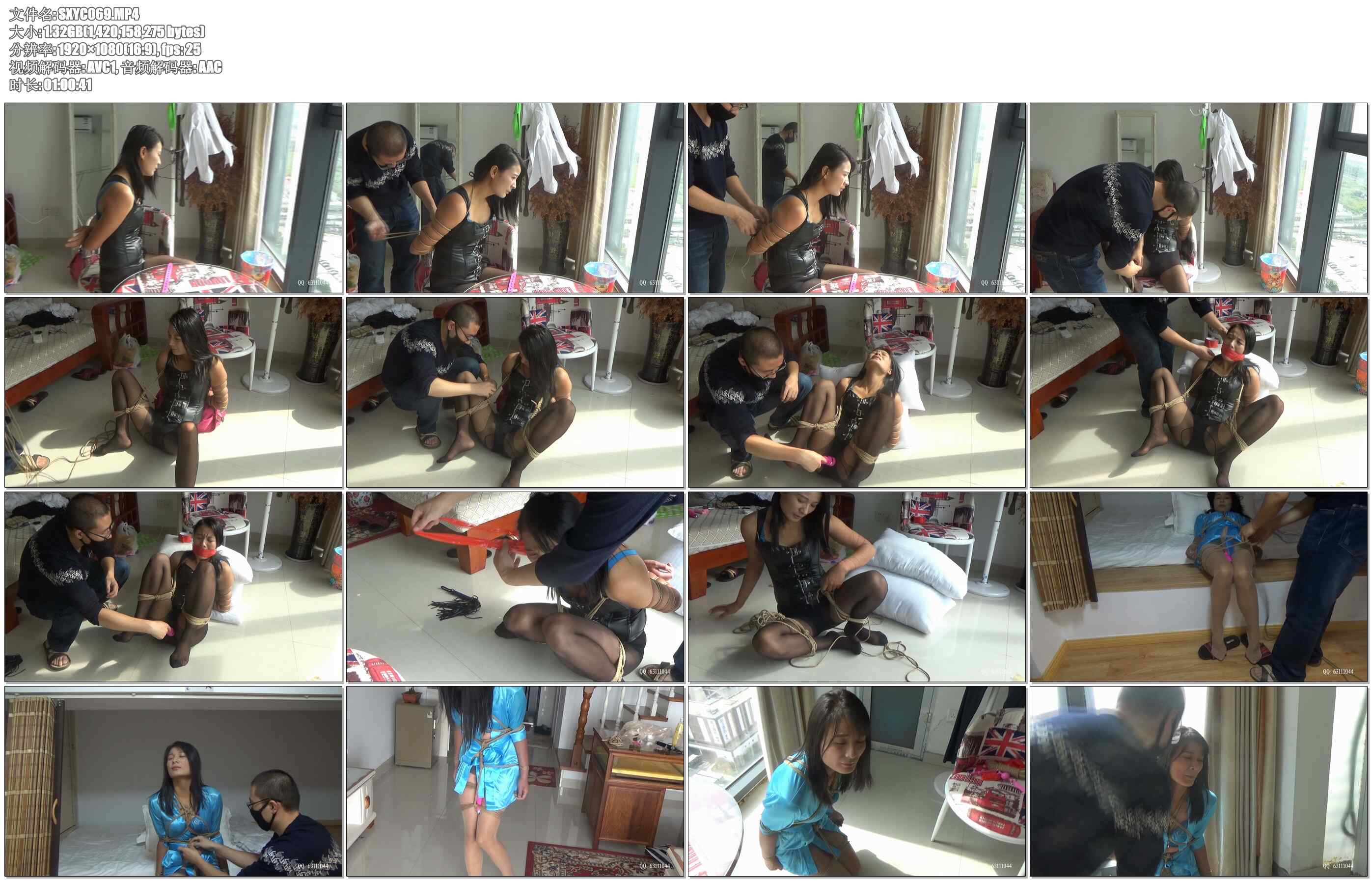 【随心原创】苏州城1车站旁边的复式房 绳奴落地窗旁的 五花大绑看着火车一趟趟发出 很爽