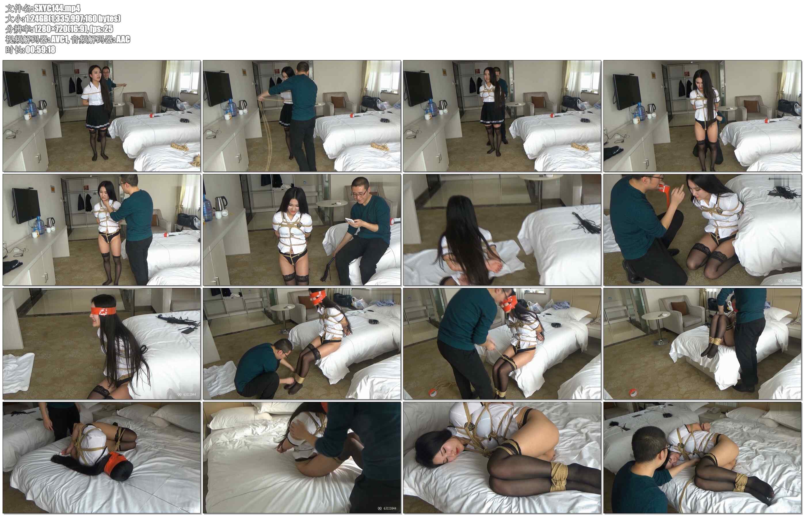 【随心原创】长发美少女小妍 温顺 羞涩 学生服小内裤 全身捆绑 打屁股红红的 很听话的…