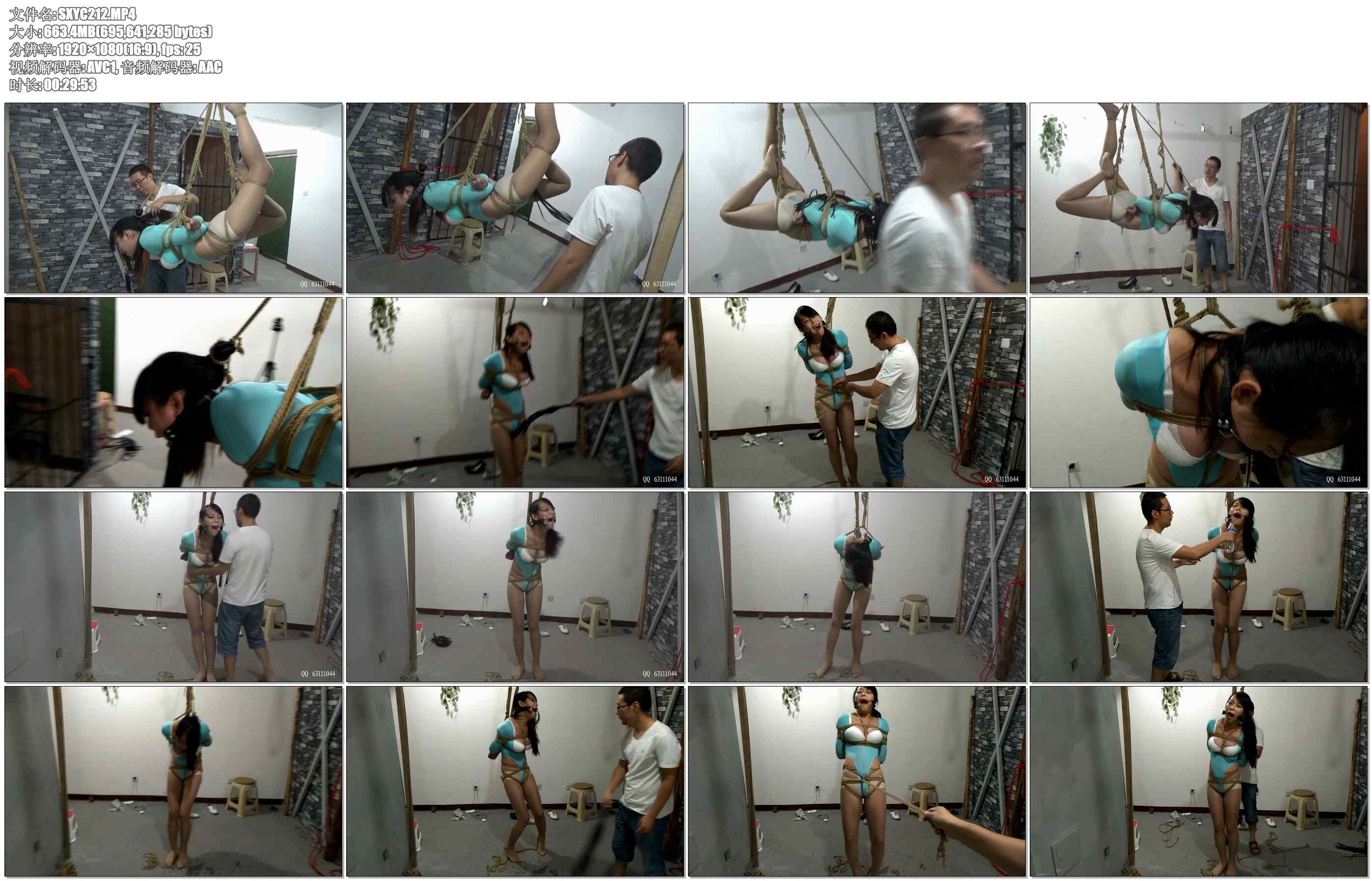 【随心原创】露露刑讯 空中唯美悬吊和股绳激情吊打 翩翩飞舞的彩蝶