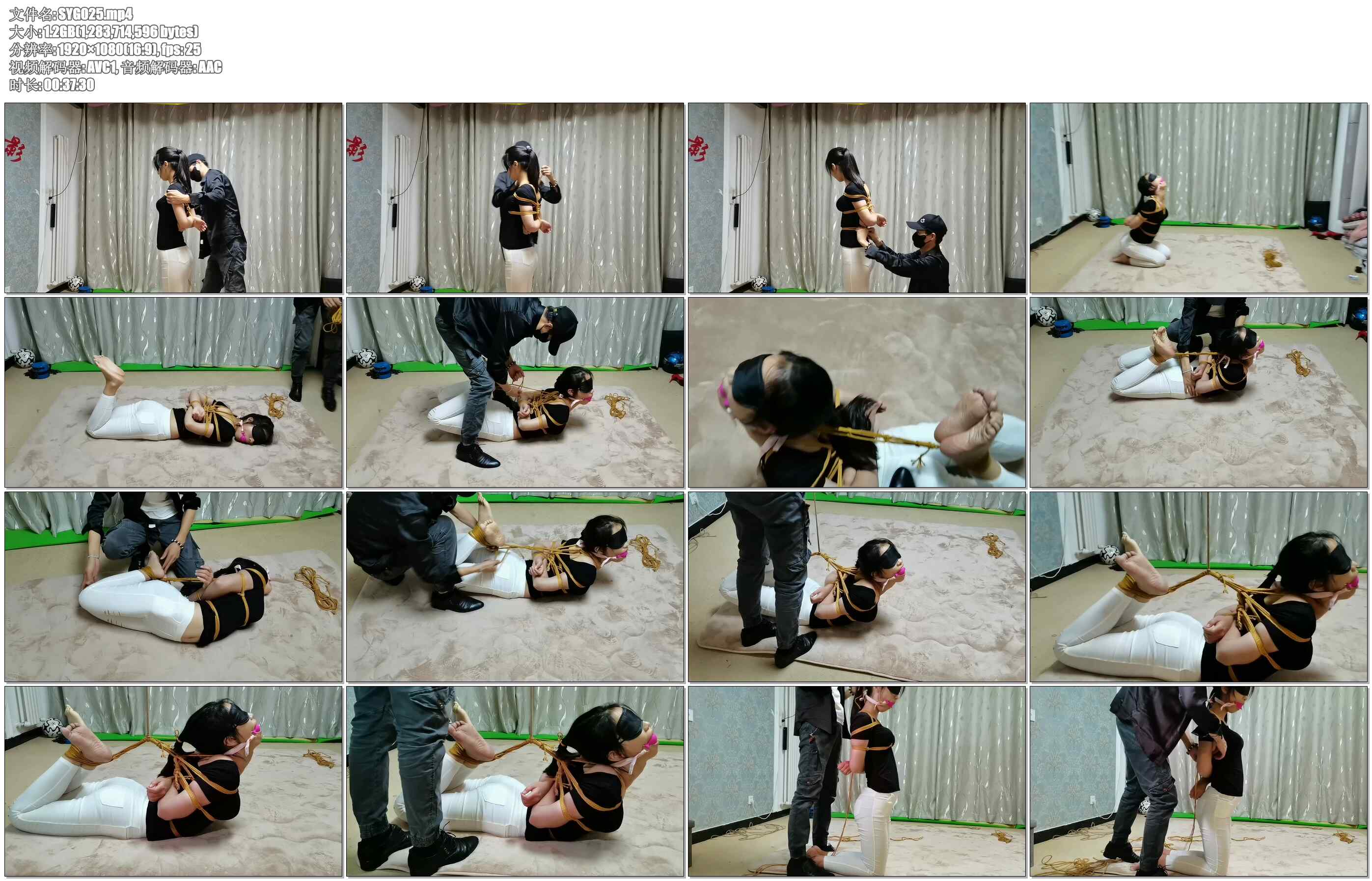 【束缘阁】学妹欣然 小奴养成记 超大口球极限驷马紧缚