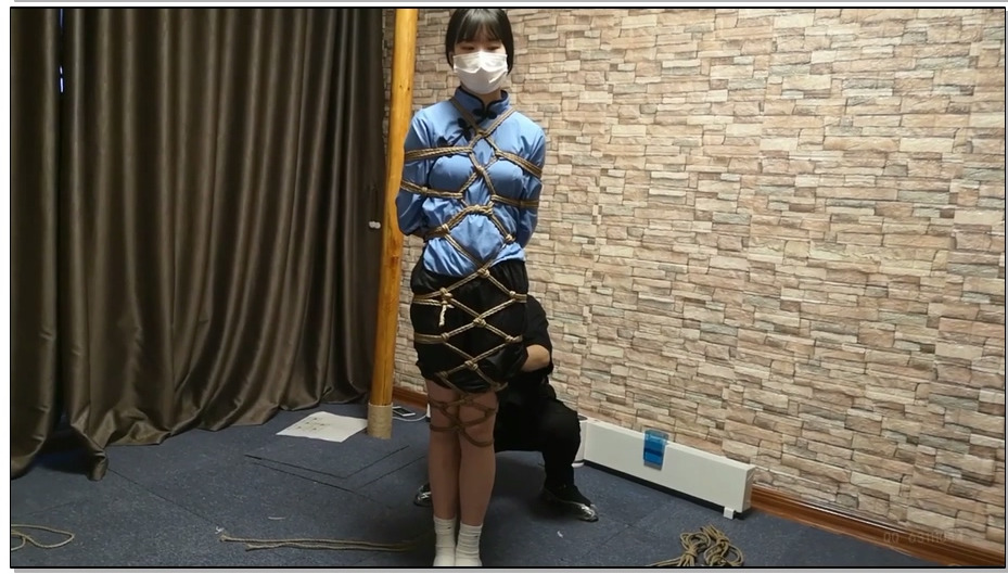 【束缘阁】五四学生装 全身菱形吊缚