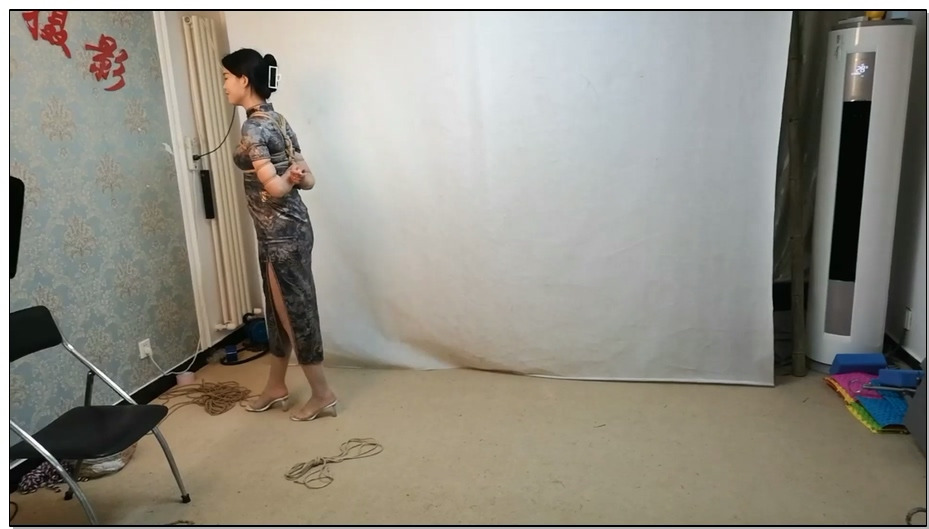【束缘阁】玫瑰露 旗袍 五花 空姐 直臂驷马吊 