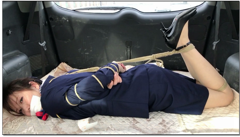 【手指的旋律】旋律受虐记 空姐的磨难之街头绑架篇，空姐装，肉丝，车内五花四马