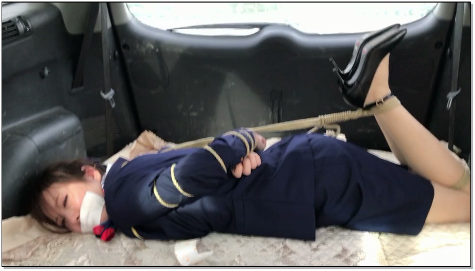 【手指的旋律】旋律受虐记 空姐的磨难之街头绑架篇，空姐装，肉丝，车内五花四马