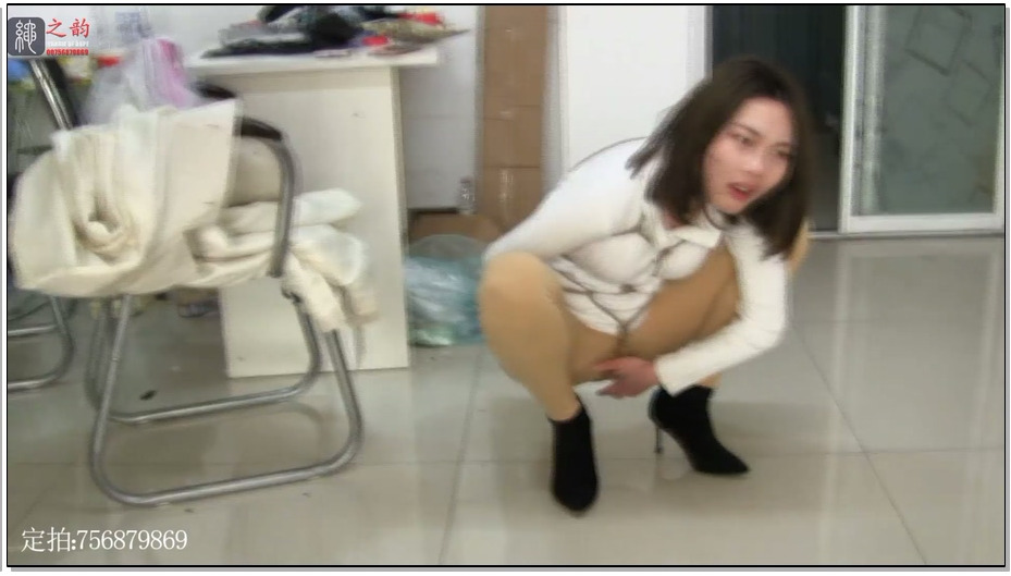 【绳之韵】押解小美女彩虹龟甲捆绑、遥控、外出购物！全程不断遥控，彩虹小美女洋相百出