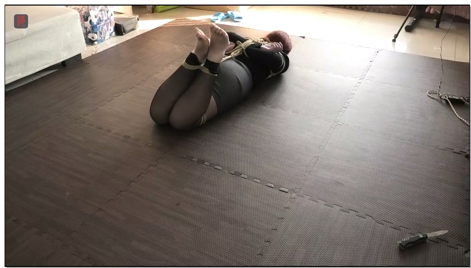 【绳之韵】极限捆绑测试-勇敢的女孩丹丹，138分钟连续驷马捆绑，空房搁置…
