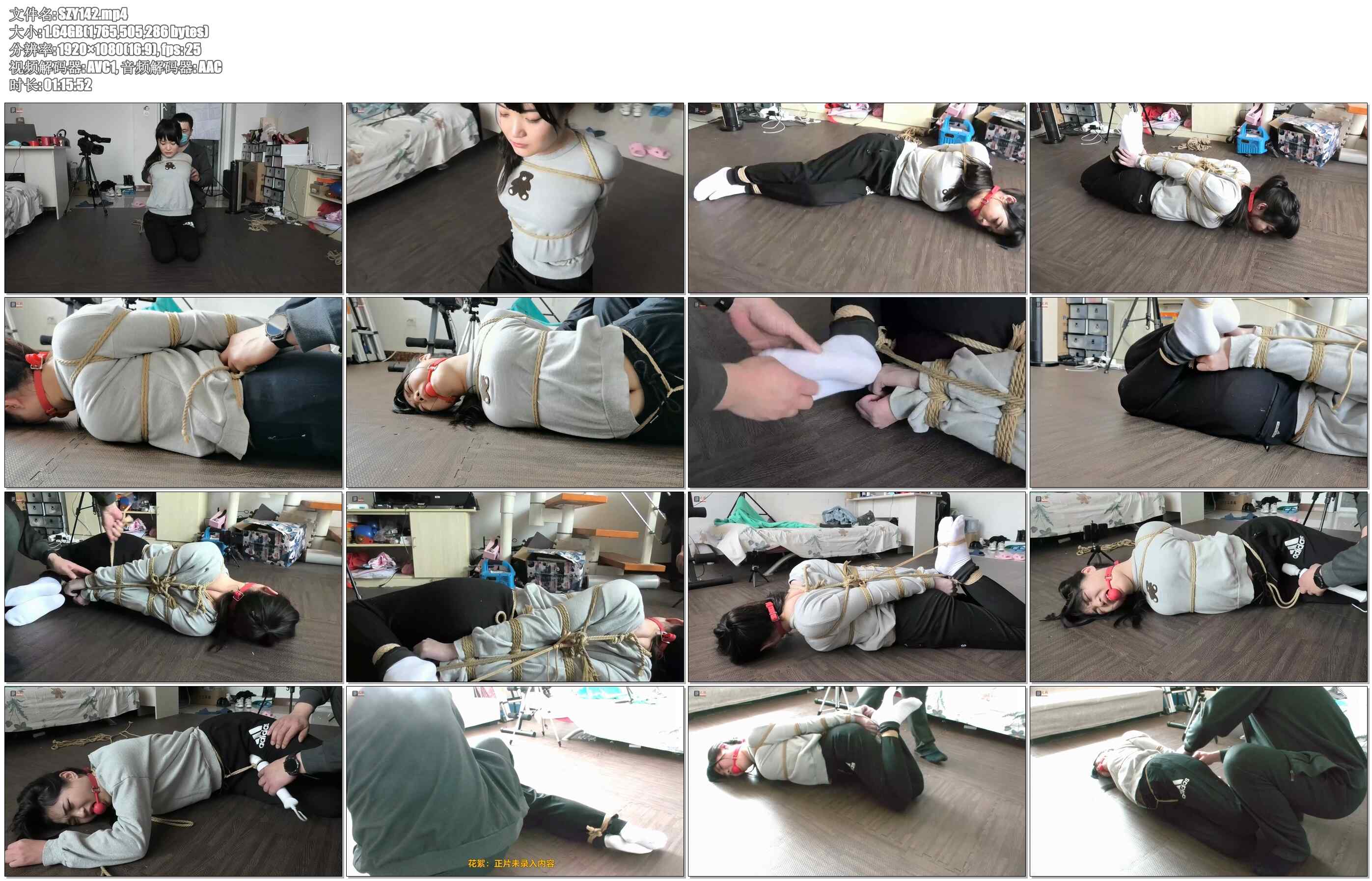 【绳之韵】新模罗裳：白袜，直臂驷马极限测试，大号口球，棒棒体验。真实的反映