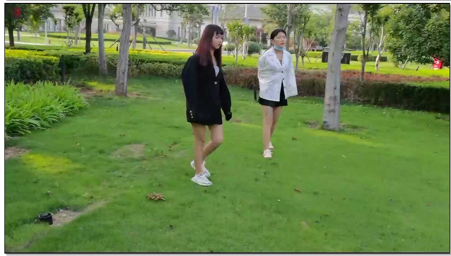 【绳之韵】曼琪、婉儿户外2 ：双女捆绑逛公园，连缚，牙齿解缚实验。第一次拍摄此类题…