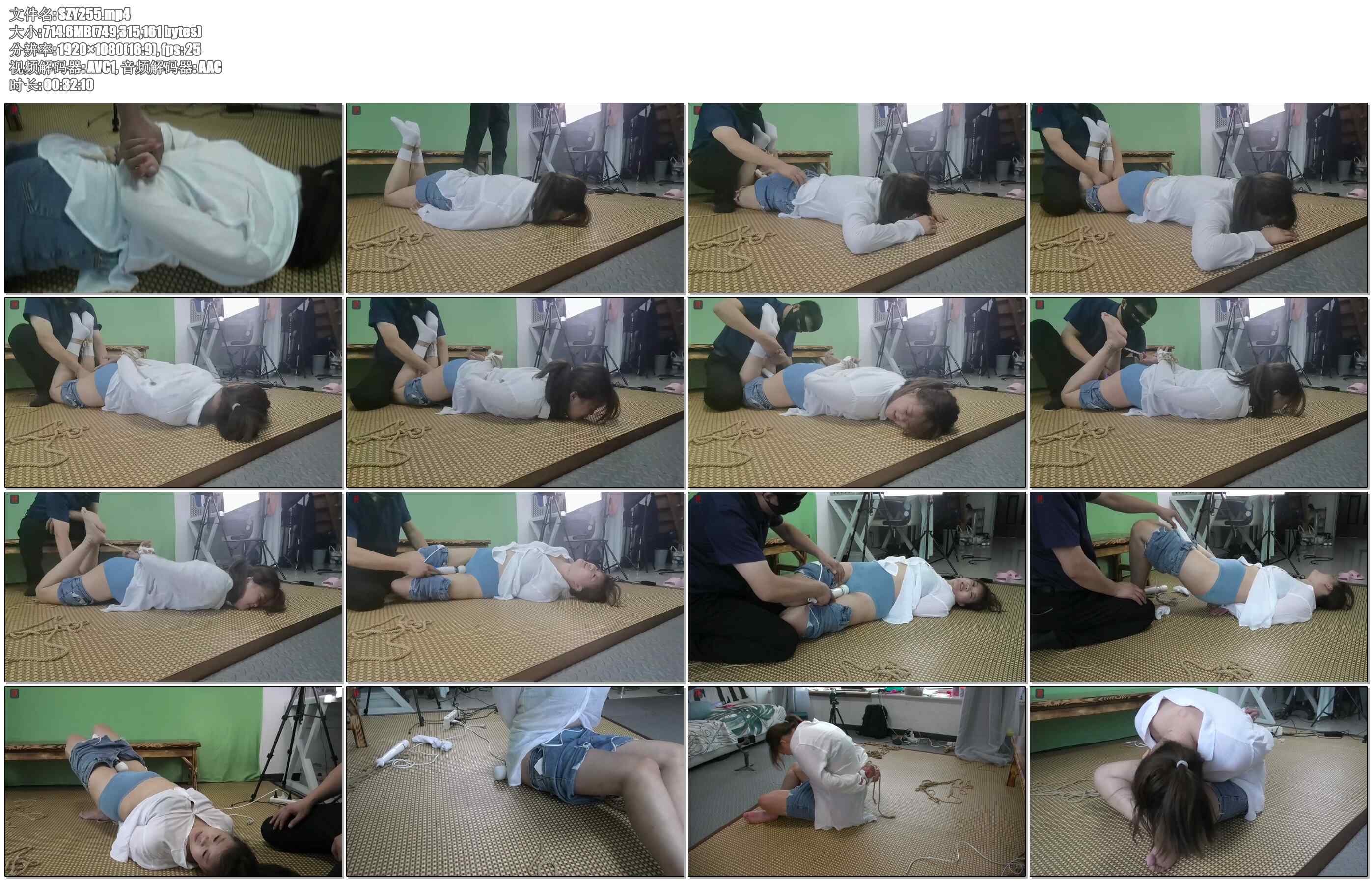 【绳之韵】180新人晴晴：白袜、TK、脱袜挠脚心、驷马捆绑，亵玩TJ，初次体验强制震，…