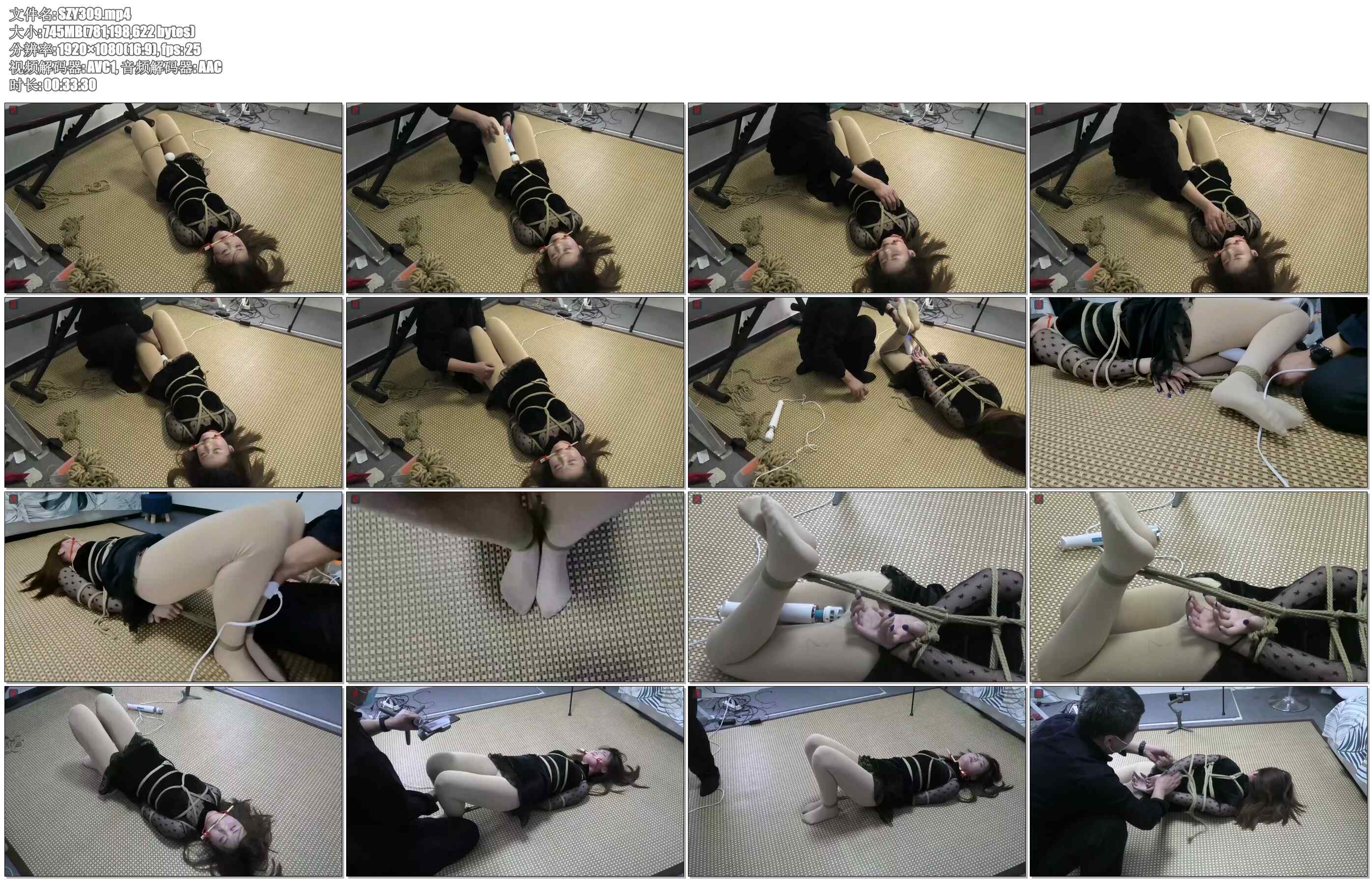 【绳之韵】小九妹再次进入“状态”，榻榻米上的驷马强高、扭动的小手和脚丫，潮红的脸…
