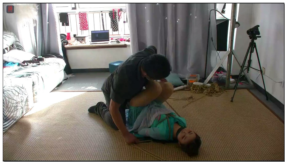 【绳之韵】小九妹，水袖舞服的捆绑功能开发及桃缚，深度亵玩、强震，奴性引导与培育，..