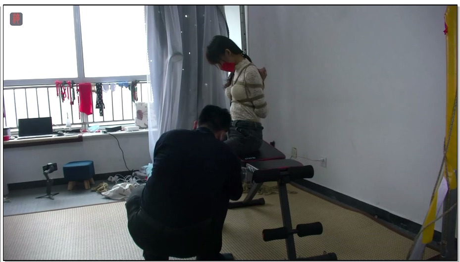 【绳之韵】彤彤：本工作室年度最敏感、最耐折腾新人新鲜出炉！50分钟极限后观音驷马…