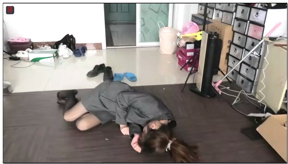 【绳之韵】点点微剧情入室绑架黑丝小OL上捂晕、捆绑、强制TK
