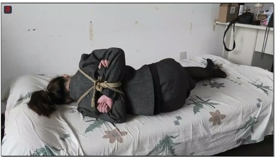 【绳之韵】点点微剧情入室绑架黑丝小OL上捂晕、捆绑、强制TK