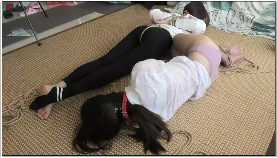 【绳之韵】小凡、瑾瑜，双人捆绑、穿了一天的原味袜、双人双棒、TK，强高