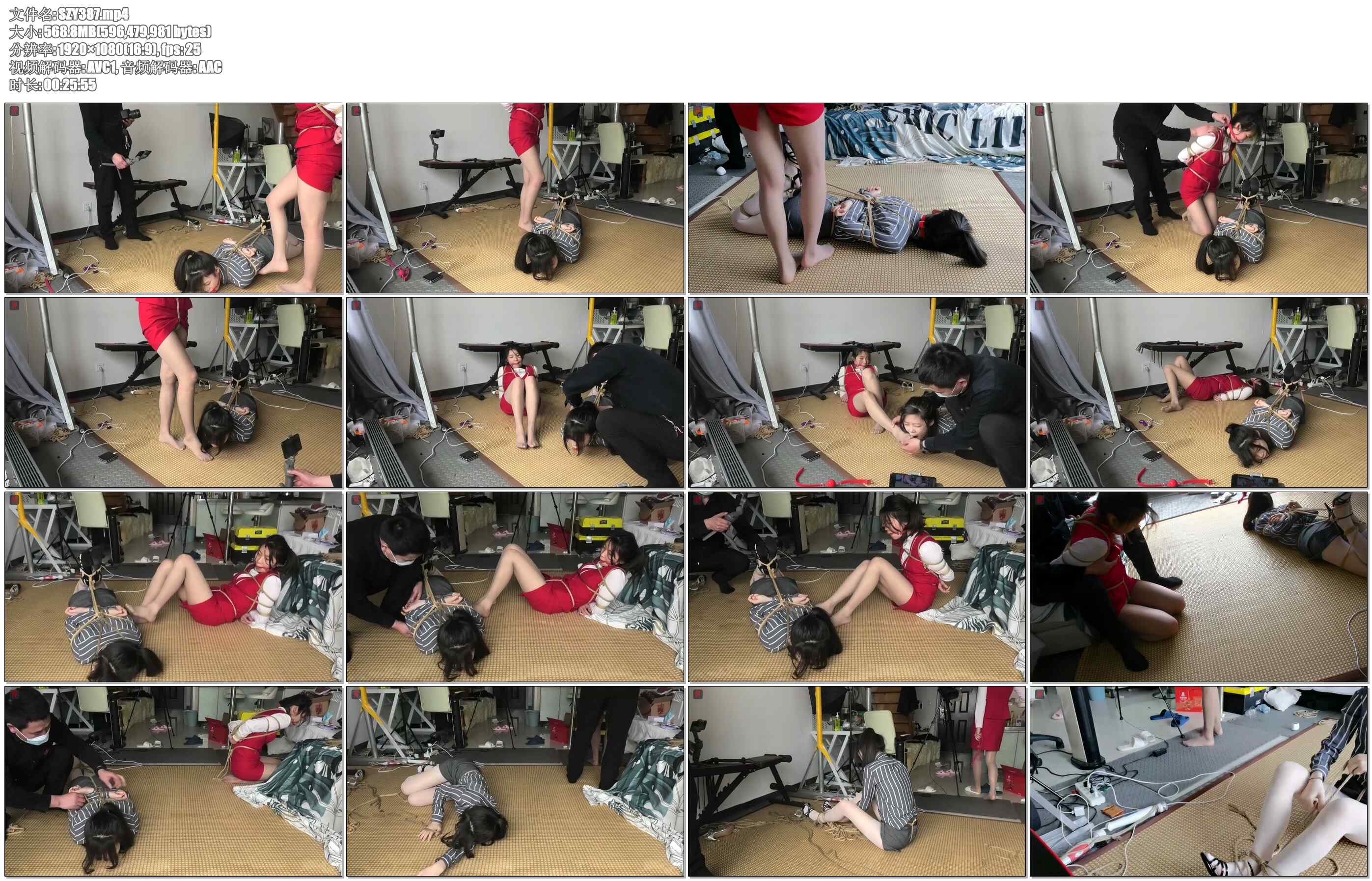 【绳之韵】小呆、瑾瑜双人职业装、丝足，双奴TJ：双奴丝足游戏，强制小呆亲吻瑾瑜肉丝.