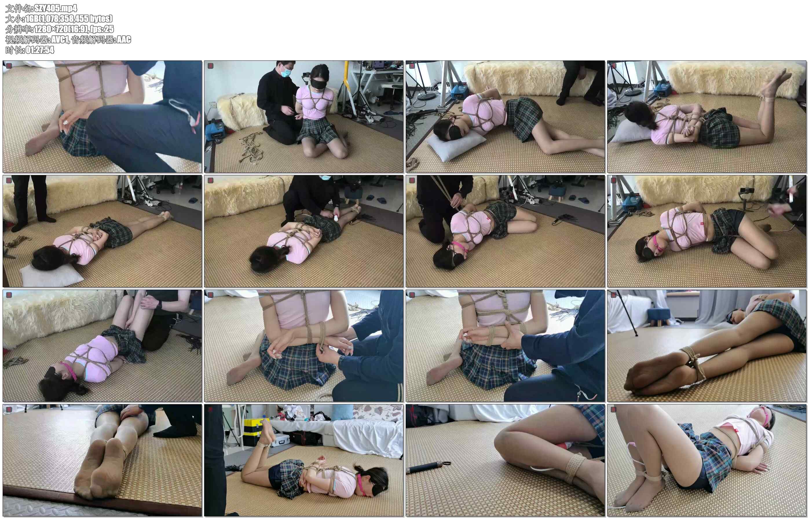 【绳之韵】阿娇：驷马、胸缚、大号（5CM直径）口球、股绳、亵玩挑逗、鞭打TJ、强制震