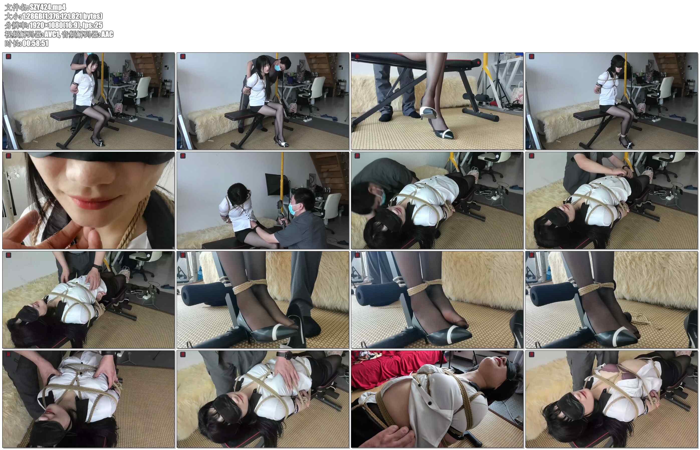 【绳之韵】轻熟女怡情，高跟黑丝白衫仰面缚虐，很爽的TK，羞耻的挑逗，嫩滑的黑丝，敏…