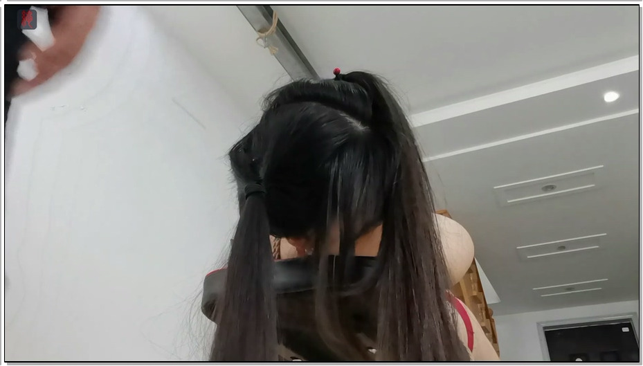 【绳之韵】小呆驷马重口TJ游戏：性感细高、驷马捆绑禁锢，脱鞋、脱袜，原味+口球封堵…