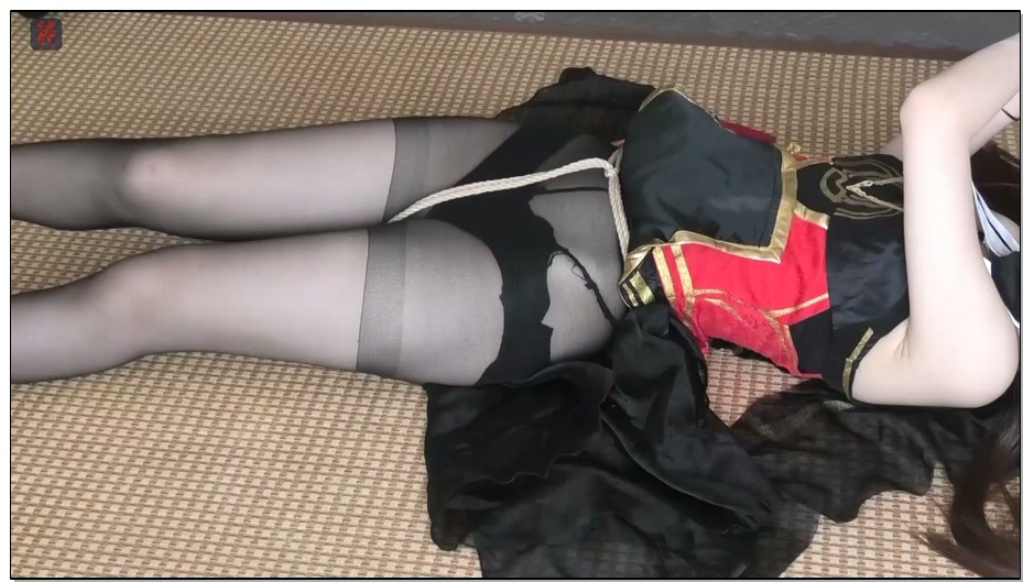 【绳之韵】蝶儿，COSPLAY真红骑士无量塔姬子的女奴之旅：折磨与挑逗，红骑士的女奴炼.
