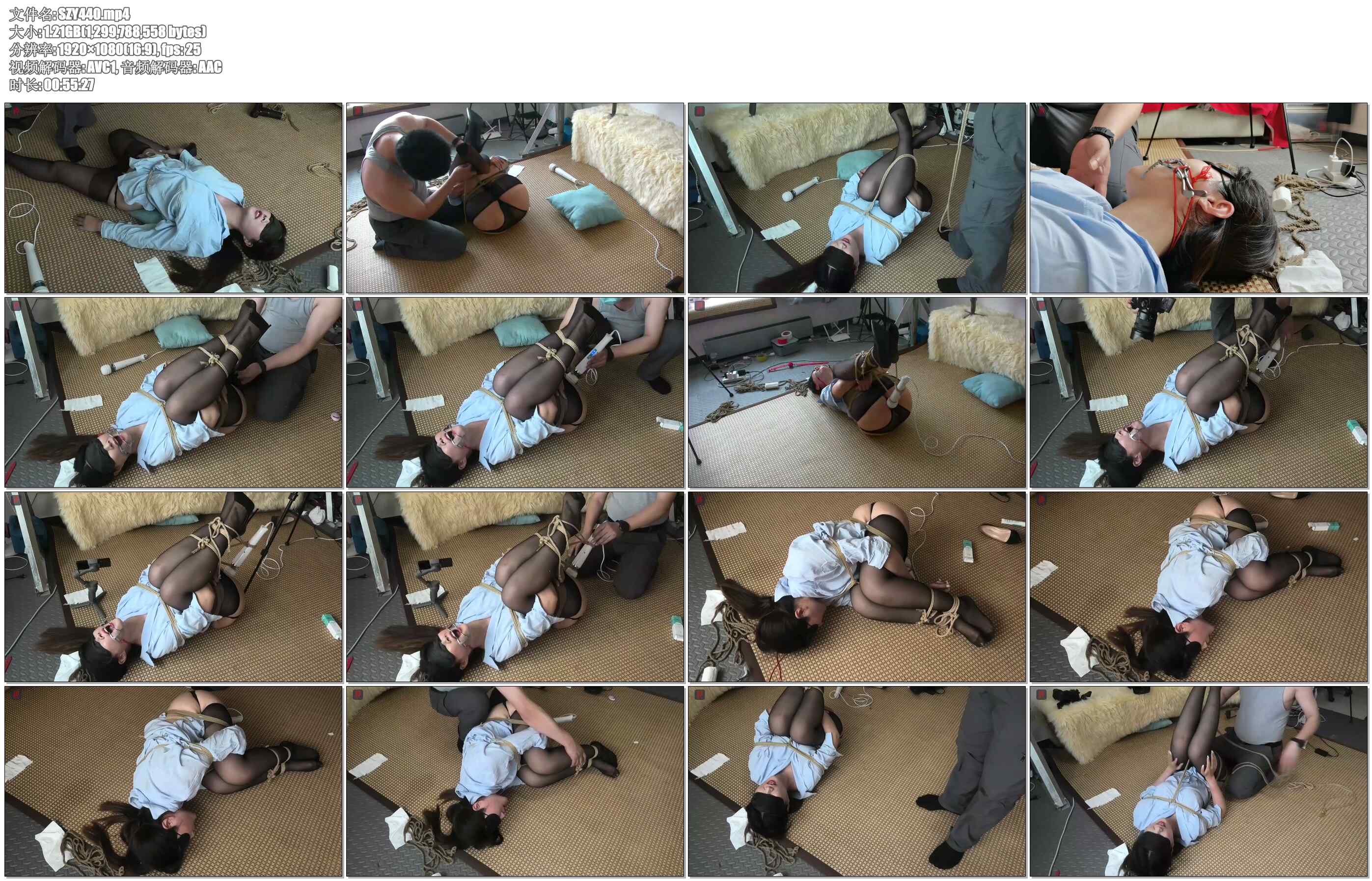 【绳之韵】小倩手脚连缚，遥控仿生玩具侵入，大棒外用，开口器，内外夹击、重度耻辱TJ