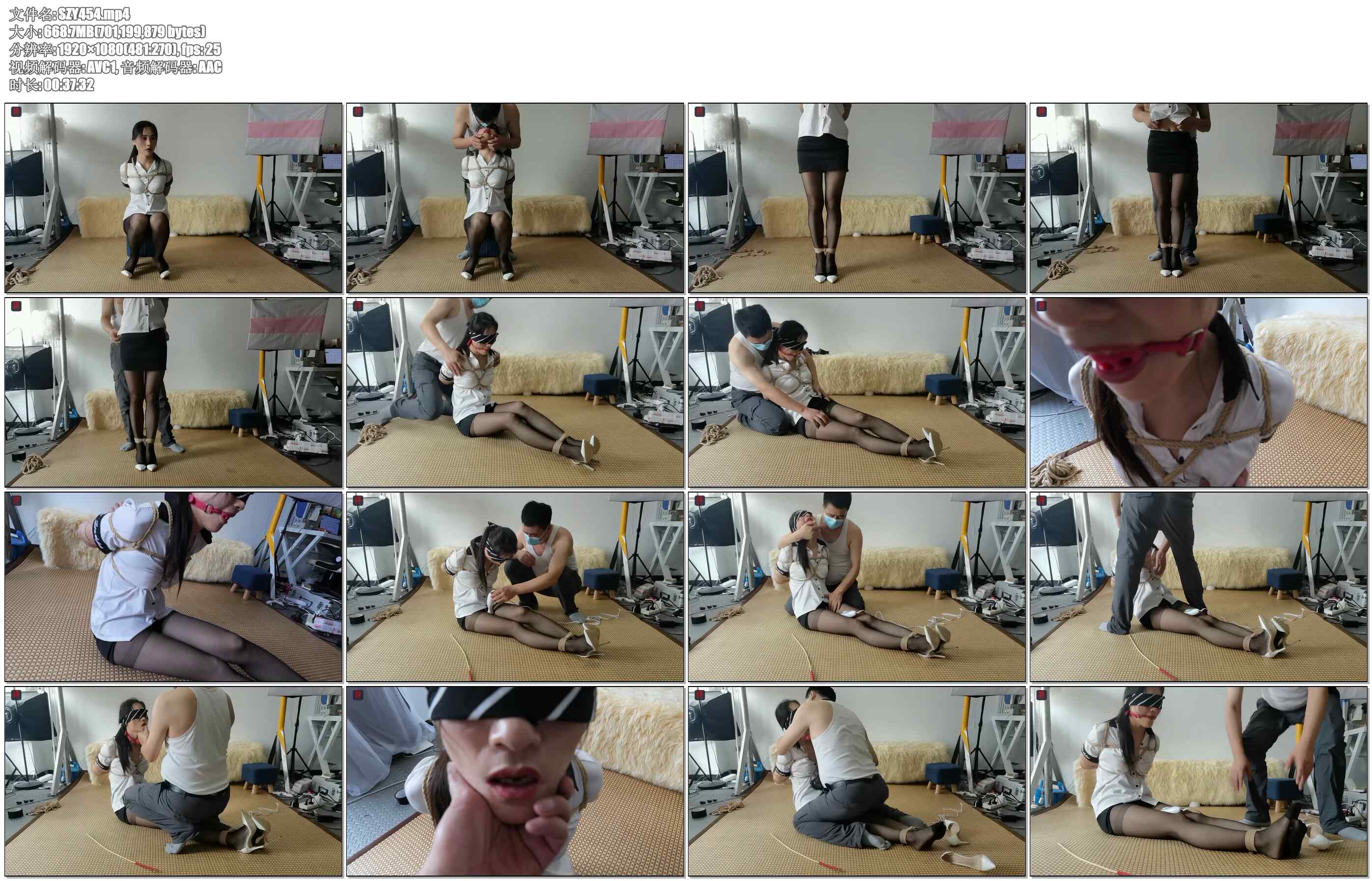 【绳之韵】菲菲：后高手、股绳、胸缚、虐如、TJ，黑丝小女仆的口舌训练、奴性培育，灵…