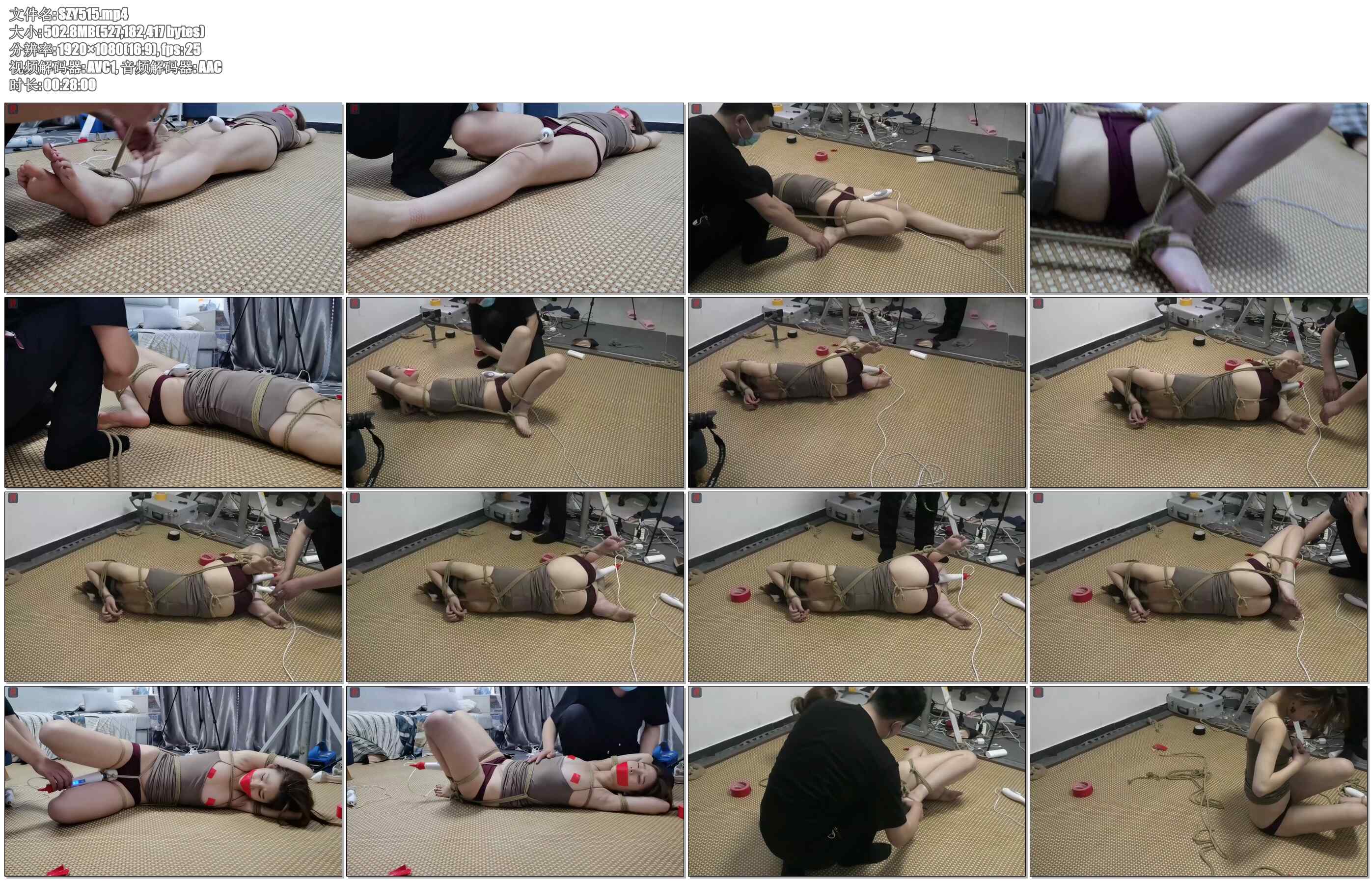 【绳之韵】小呆：反手驷马，胶带封嘴、亵玩强高，美少女脚艺人的另类表演 