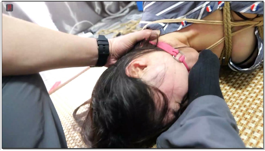 【绳之韵】极致羞辱、重口新台阶。模特菲菲，刑架下的黑丝玩偶，女奴培育新课程